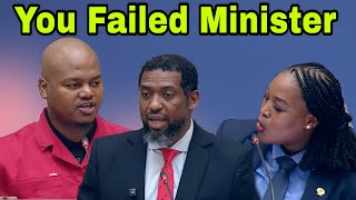 EFF Sihle Lonzi & DA Karabo Khakhau Slam Minister of Higher education. YOU FAILED.
