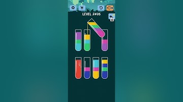 Water Color Sort Level 2491 2492 2493 2494 2495 2496 2497 2498 2499 2500 WalkThrough Solution