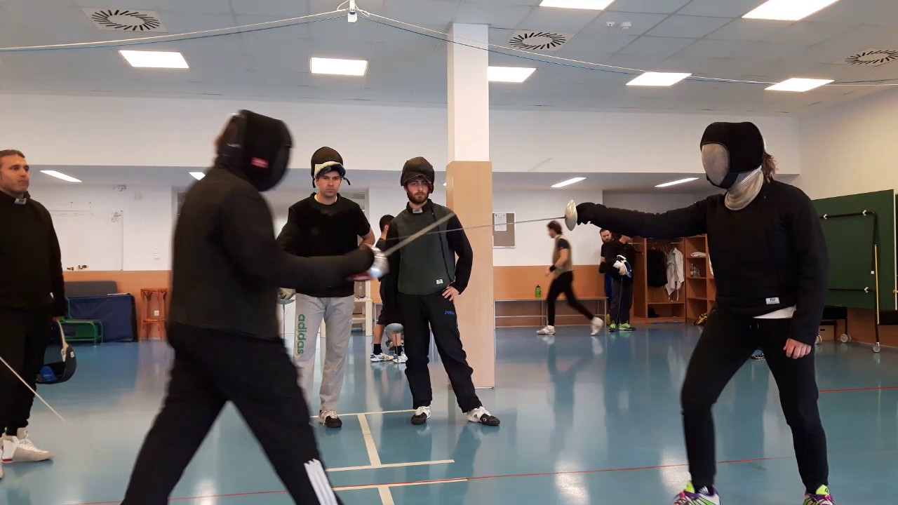 FIE 9 May Sabre point in line degagé YouTube