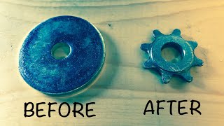 How to make a sprocket from a washer