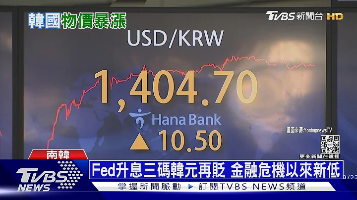 韓元貶到13年新低 一隻全炸雞漲到三萬韓幣｜十點不一樣20220922 - 天天要聞