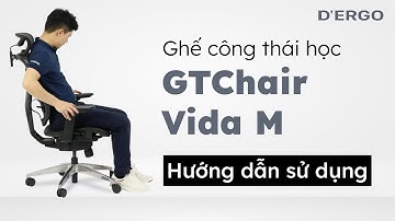 Hướng dẫn sử dụng ghế công thái học GTChair Vida M | DERGO Việt Nam