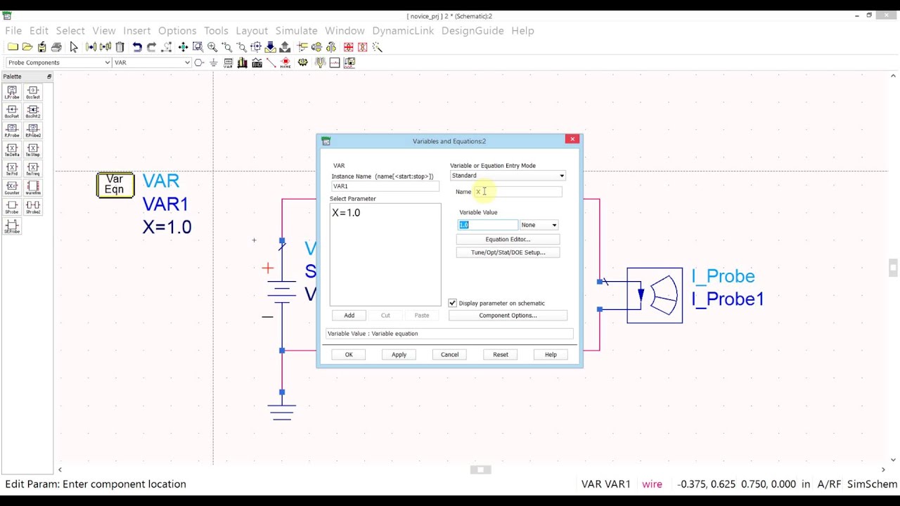 simple DC circuit in ADS #1