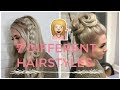 7 HAIRSTYLE IDEAS| WEARING YOUR HAIR UP WITH EXTENSIONS