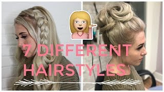 7 HAIRSTYLE IDEAS| WEARING YOUR HAIR UP WITH EXTENSIONS