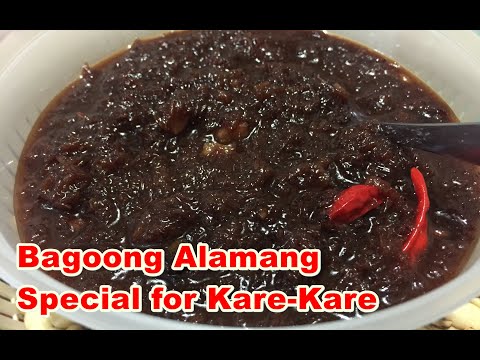 How to cook Bagoong Alamang Special for Kare Kare - YouTube