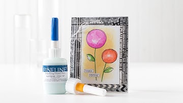 Quick Tip: FineLine Masking Fluid and Watercolor Card Idea