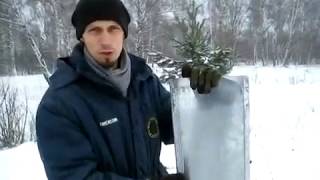 Чистка снега с помощью самодельного прицепа