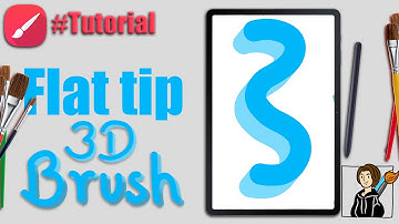 Flat Tipped 3d Brush | for Beginners | full tutorial | Infinite Painter