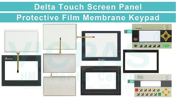 Delta Touch Panel Keypad Front Overlay Replacement