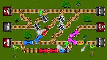 Train Track Maze - Classic Make Puzzle Game - Android Gameplay #1602