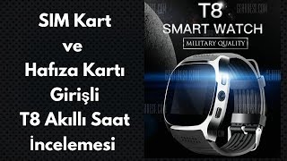 SIM Kart ve Hafıza Kartı Girişli T8 Akıllı Saat İncelemesi GearBest Alışverişim #17