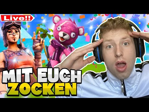 🔴LIVE: MIT EUCH ZOCKEN 😱 SAGT, SKIN CONTEST UND 🎁 CUSTOM GAMES JETZT LIVE
