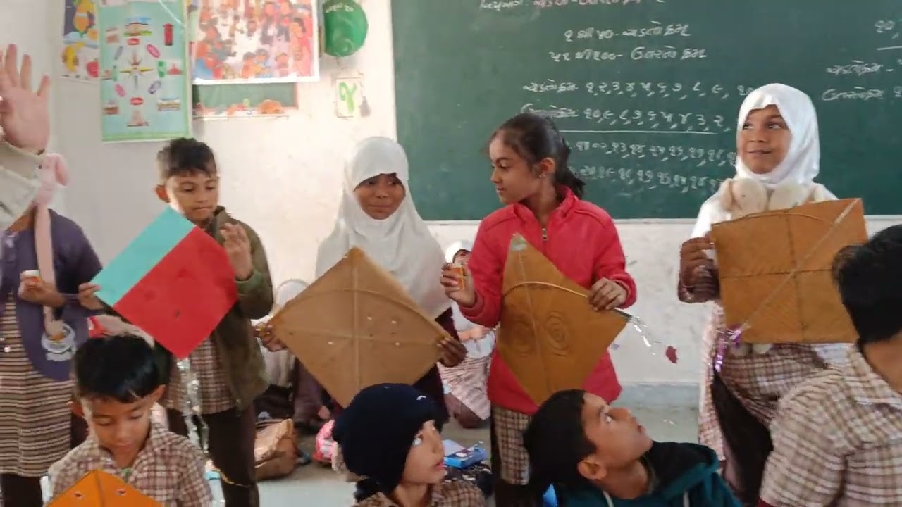 બાળકોને જે કામ સોંપેલ હતું એને બાળકોએ એ કામ પૂર્ણ કર્યુ તે બદલ પ્રોત્સાહન...