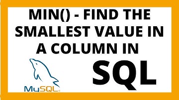 MIN function in SQL | Find the smallest value in a column in a table