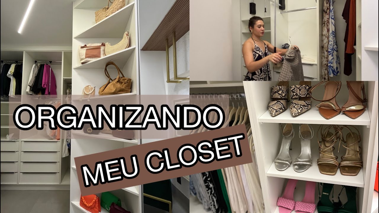 ORGANIZANDO MEU CLOSET |  MOSTREI ALGUMAS PEÇAS, ACESSÓRIOS E SAPATOS VEM CONFERIR ♥️👗
