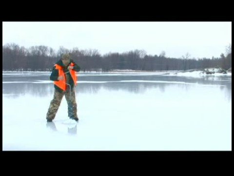 Ice Fishing Tips for Using Augers : Drilling Ice F...
