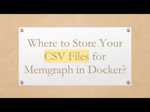 Where to Store
