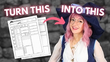 Creating your wizard D&D Character