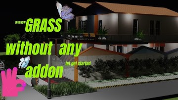 how to make realistic grass in blender