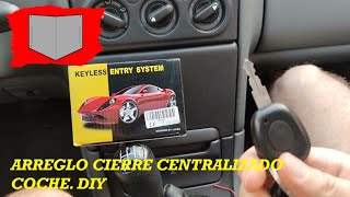 Repair central locking of car with remote control. Renault Laguna.