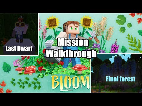 Minecraft - Bloom Full Walkthrough (All items, Final Forest, 5 Dwarves)