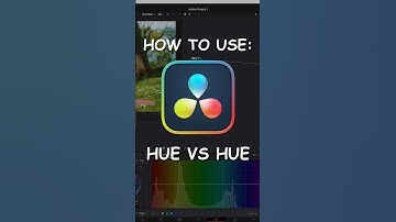 How to use HUE VS HUE | What is it? #davinciresolve