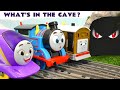 Mystery Toy Train Story with Thomas and Kana - What&#39;s In The Cave?