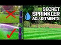 Lawn Sprinkler Adjustments you NEED to KNOW