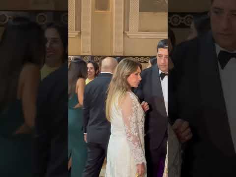 الفنانه لبلبه وليلي علوي ويسرا في حفل زفاف نجل الفنان هاني رمزي