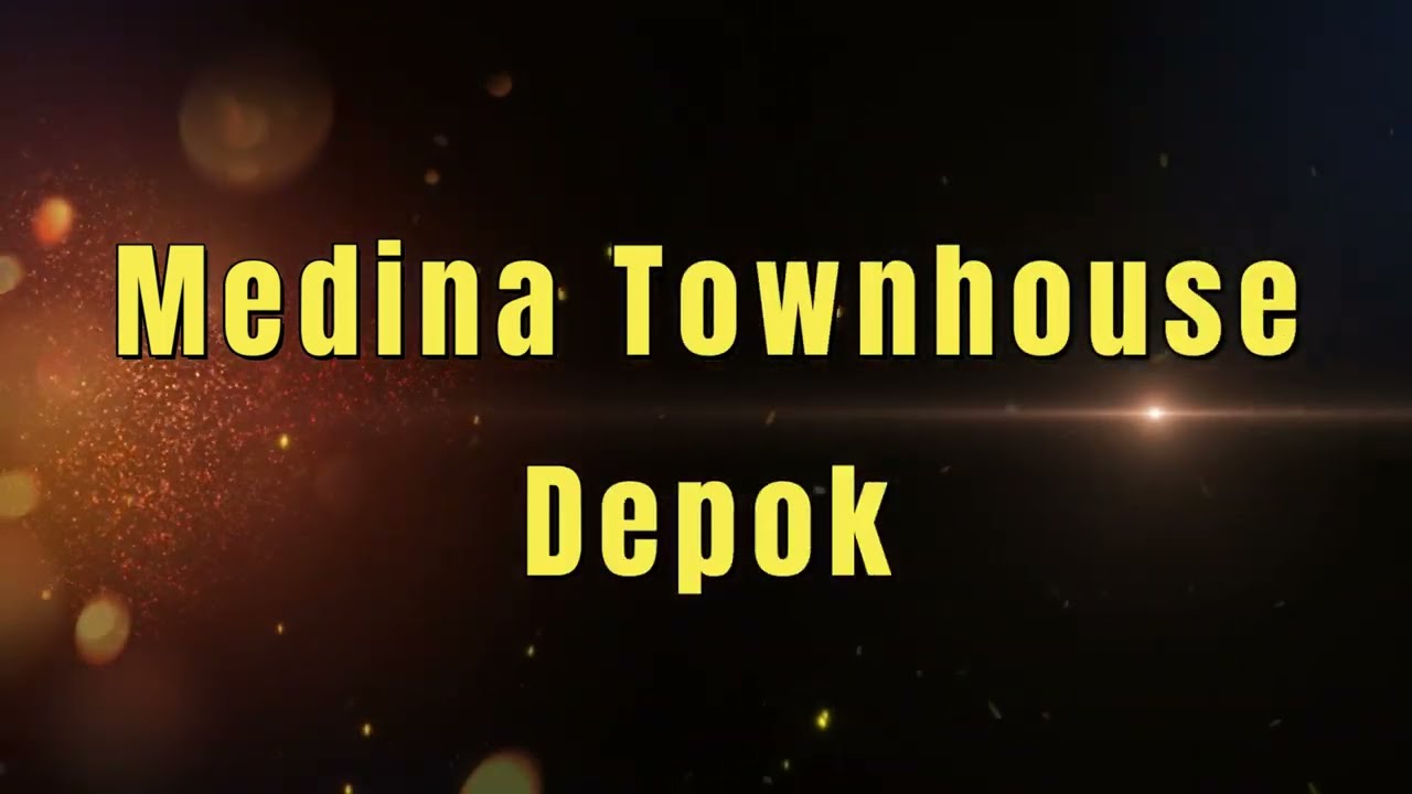Video tur rumah syariah Depok — unit Medina Townhouse Depok tampak depan