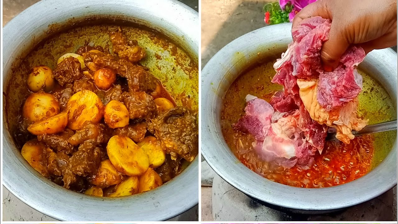 গরুর মাংস এভাবে নতুন আলু দিয়ে রান্না করলে খেতে অনেক বেশি মজা লাগে। 