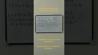Nuevo video Sistemas de Ecuaciones Lineales 2x2 Metodo de Igualación matematica algebra