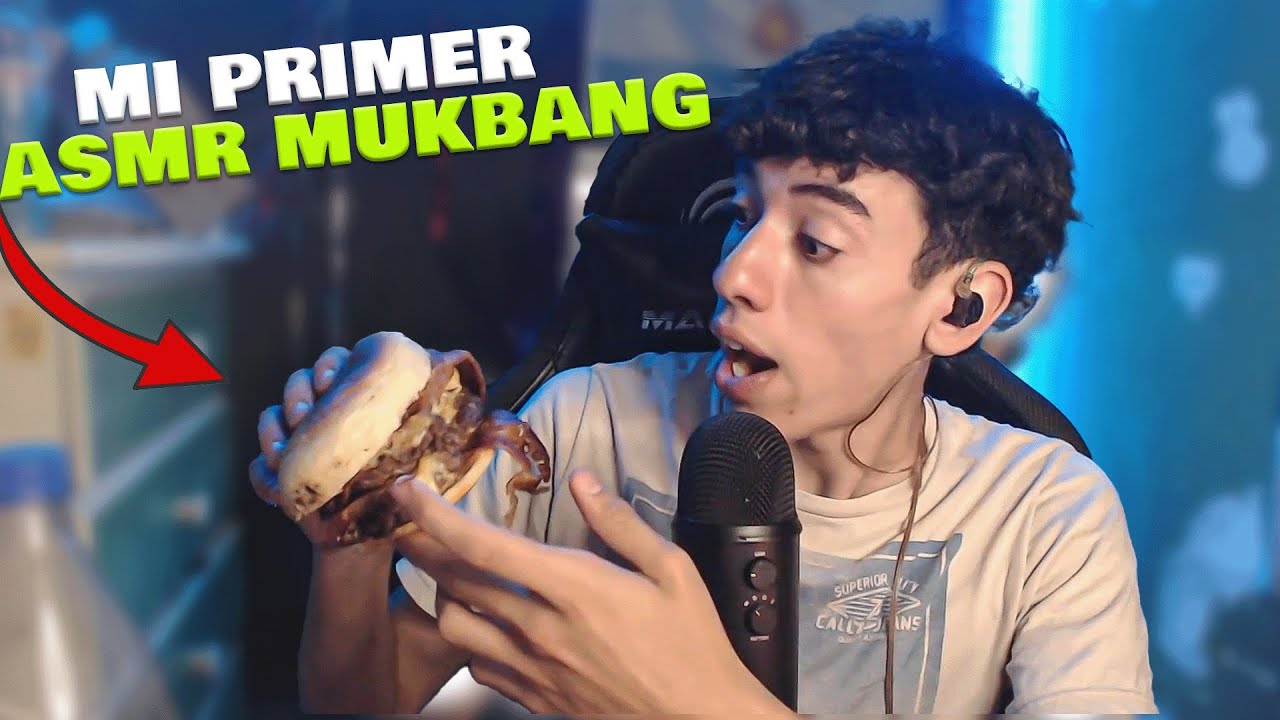 MI PRIMER ASMR MUKBANG 💤💤 🍔🍟