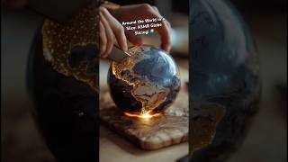 Around the World in a Slice: ASMR Globe Slicing! 🌍 #shorts #asmr #shortsvideo #viral #ytshorts