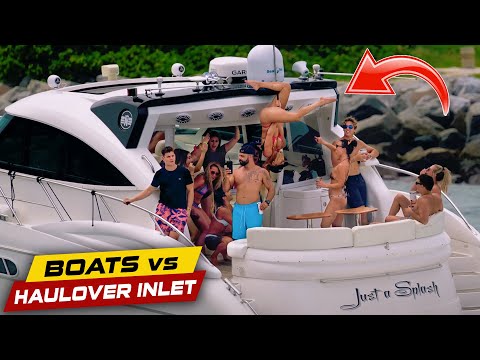 DANCING ON A YACHT AT HAULOVER ?? | Boats vs Haulover Inlet