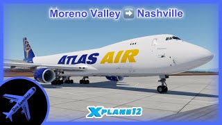 Giant in the Sky / SSG 747-8F / X-Plane 12 / VATSIM / #b747 #xplane12 #cargoplane