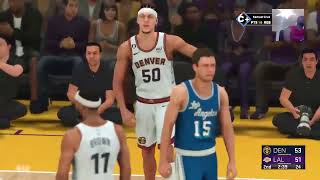 NBA 2K23 Rookie Year starting LA Lakers vs Denver Nuggets G26