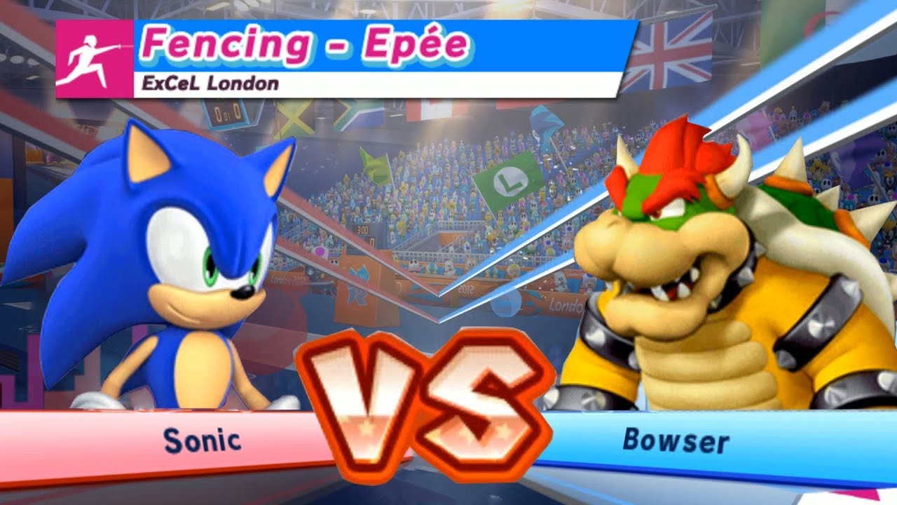 Mario & Sonic At The London 2012 Olympic Games Fencing #59 Sonic & Silver  ( CPU Hard )