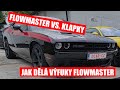 Dodge Challenger 3.6 V6 s výfukem Flowmaster - úprava a výfukové klapky před koncové tlumiče