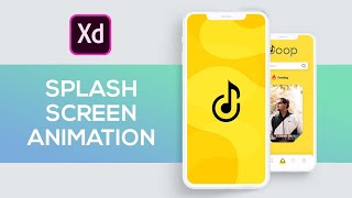 Splash Screen - Doop Music App Pt-1 | Adobe XD screenshot 5