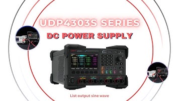 UNI-T UDP4303S DC Power Supply | List Output & Sine Wave Demo