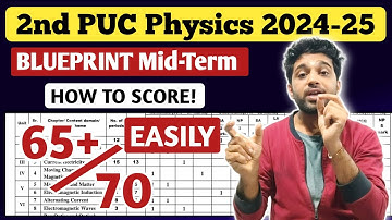 Fixed Numericals Derivations & MCQs | 2nd PUC Physics Mid Term Exam Blueprint 2024 | Question paper