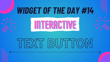 Text Button | Widget Of The Day #14 | Interactive  - 2 | Hindi | #dart #flutter #widget #textbutton