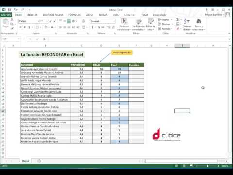 Vídeo: Com Arrodonir Tots Els Números A Excel