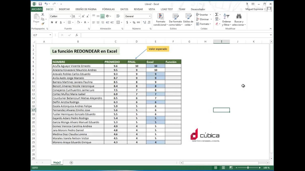 Excel FUNCIONES Redondear, Entero, Si YouTube