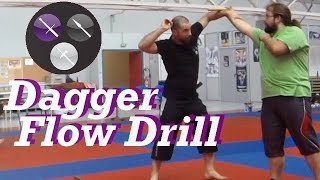HEMA Dagger flow drill - Vieillard Mickaël ( Fiore dagger/ AMHE dague)