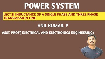 LECT. 2 # INDUCTANCE OF A SINGLE PHASE AND THREE PHASE TRANSMISSION LINE #