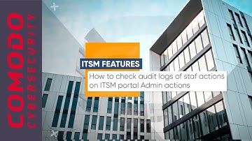 How to check audit logs of staff actions on ITSM portal Admin actions