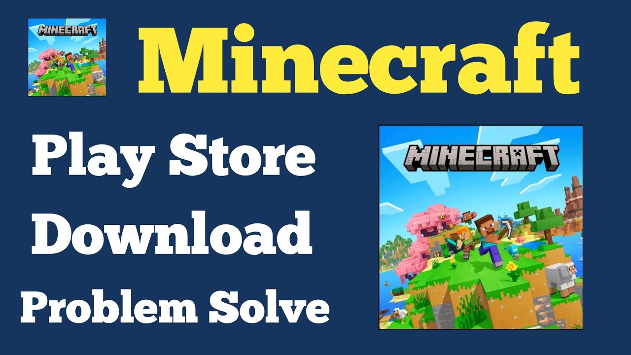 Fix Can't Install Minecraft Problem Play Store | Minecraft Not Download Problem Solved